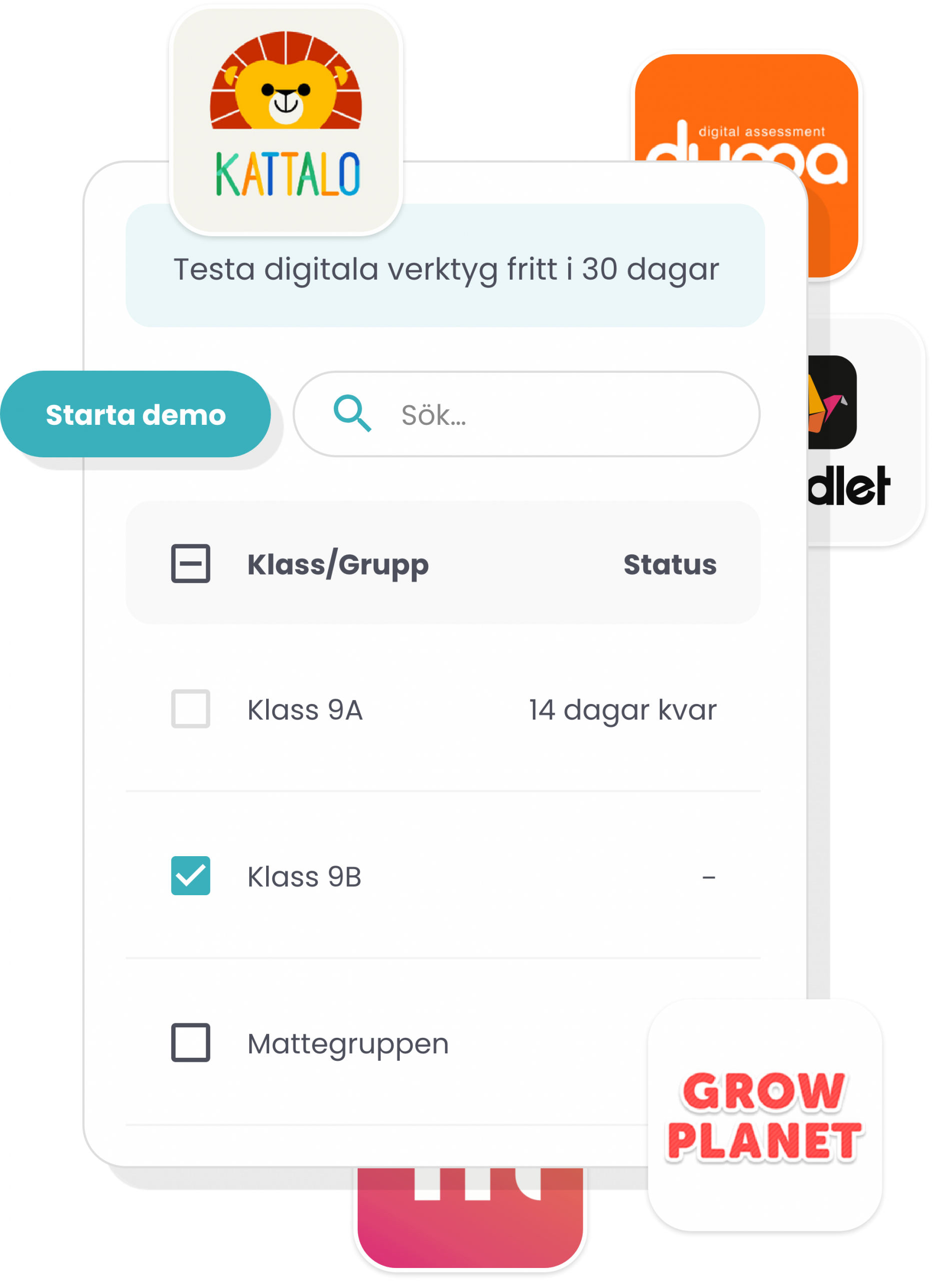 Testa verktyg i Skolon